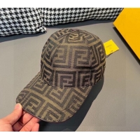 Fashion Cheapest Fendi FF Baseball hat 1206 Brown 2023