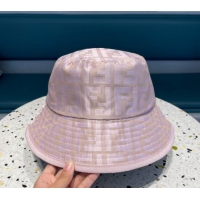 Good Looking Fendi FF Fabric Bucket Hat F040301 Pink 2024