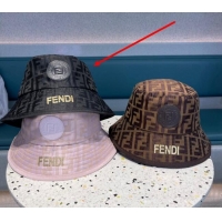 Well Crafted Fendi FF Fabric Bucket Hat F040301 Black 2024