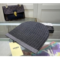 Top Grade Fendi FF Knit Hat FE082301 Grey 2024