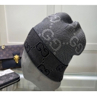 Grade Quality Gucci Knit Hat with Maxi GG 1019022 Dark Grey 2024