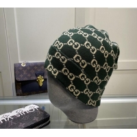 Popular Style Gucci GG Knit Hat 1019023 Green 2024