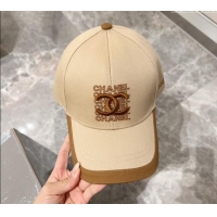 Top Quality Chanel Canvas Baseball Hat 0301 Beige/Brown 2024