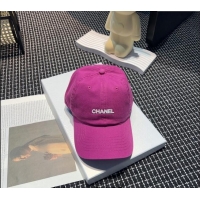 Cheap Discount Chanel Canvas Baseball hat 051302 Purple 2024