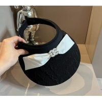 Low Price Chanel Visor Hat 061901 Black 2024