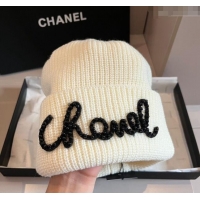 Cheap Classic Chanel Knit hat CH091301 White 2024