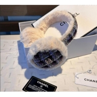 Market Sells Chanel Tweed Snow Earmuff Winter Warm with Pearls CC 1019003 Black 2024