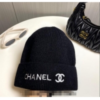 Fashion Discount Chanel Knit Hat 1019021 Black 2024