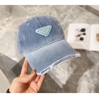 Top Grade Prada Denim Baseball hat 0131 Blue 2024