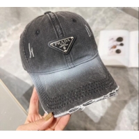 Grade Design Prada Denim Baseball hat 0131 Black 2024