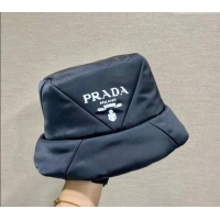 Fashion Discount Prada Quilted Nylon Bucket Hat P0048 Black 2024