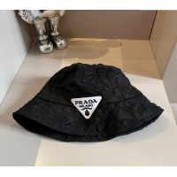 Good Looking Prada Bucket Hat 0301 Black/White 2024