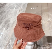 Grade Discount Prada Canvas Bucket Hat 073001 Brown 2024