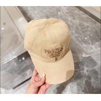 Best Price Prada Canvas Baseball Hat 073001 Beige 2024