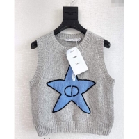 Promotional Dior CD Star Knit Vest 1025 Grey 2024