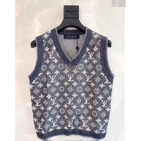 Top Quality Louis Vuitton Monogram Knit 1025 Vest Grey 2024