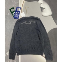 Low Cost Dior Star Embroidered Sweater 1025 Grey 2024