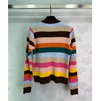 New Release Creation Miu Miu Striped Cardigan 1025 Multicolor 2024