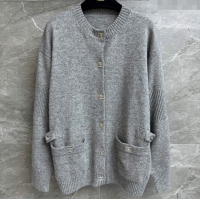 ​Good Taste Chanel Cashmere Cardigan CH102905 Gray 2024 Top