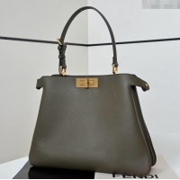 Well Crafted Fendi Peekaboo Soft Medium Bag in Cappuccino-coloured Leather Bag 80172 Green 2024 Top