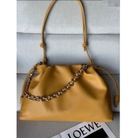 Top Grade Loewe Large Flamenco purse in nappa lambskin 948021 Sahara Yellow 2024