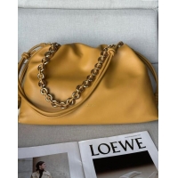 Top Grade Loewe Large Flamenco purse in nappa lambskin 948021 Sahara Yellow 2024