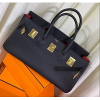 Market Sells Hermes Shoulder Birkin 42 JPG Bag in Togo Leather H042 Black/Gold 2024 (Half Handmade)