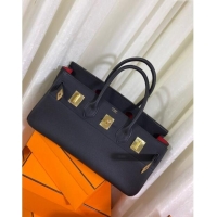 Market Sells Hermes Shoulder Birkin 42 JPG Bag in Togo Leather H042 Black/Gold 2024 (Half Handmade)