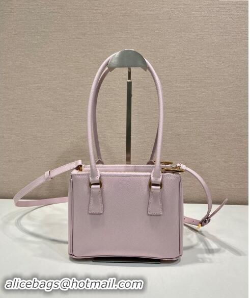 Buy Discount Prada Galleria Saffiano leather mini-bag 1BA906 Alabaster Pink 2024