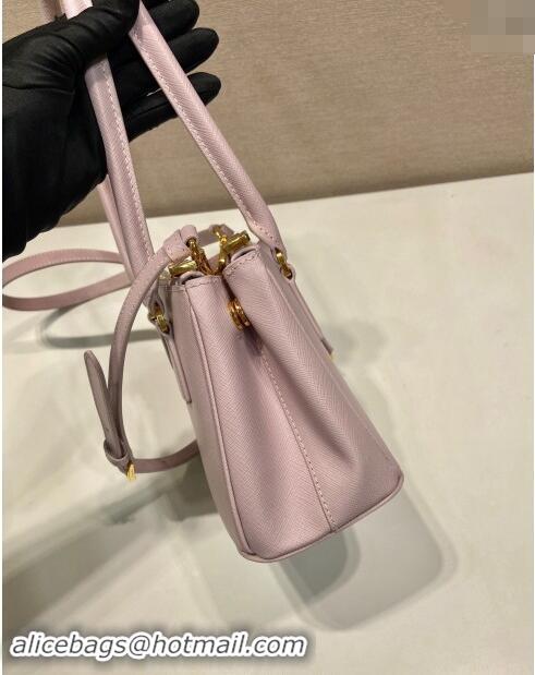 Buy Discount Prada Galleria Saffiano leather mini-bag 1BA906 Alabaster Pink 2024