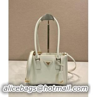 Buy Cheapest Prada Galleria Saffiano leather mini-bag 1BA906 White 2024