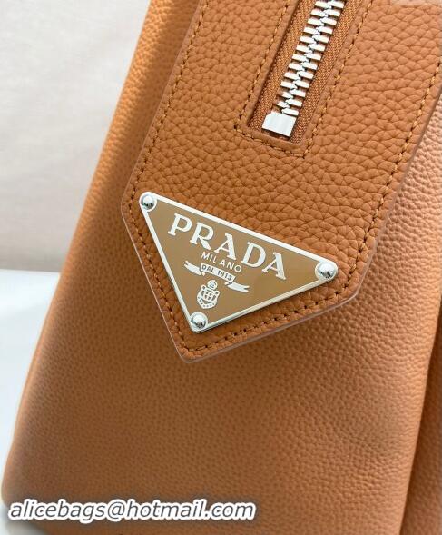 Grade Quality Prada Leather Travel Bag 2VC035 Light Brown 2024