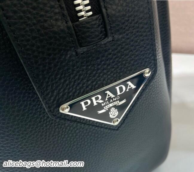 Top Grade Prada Leather Travel Bag 2VC035 Black 2024