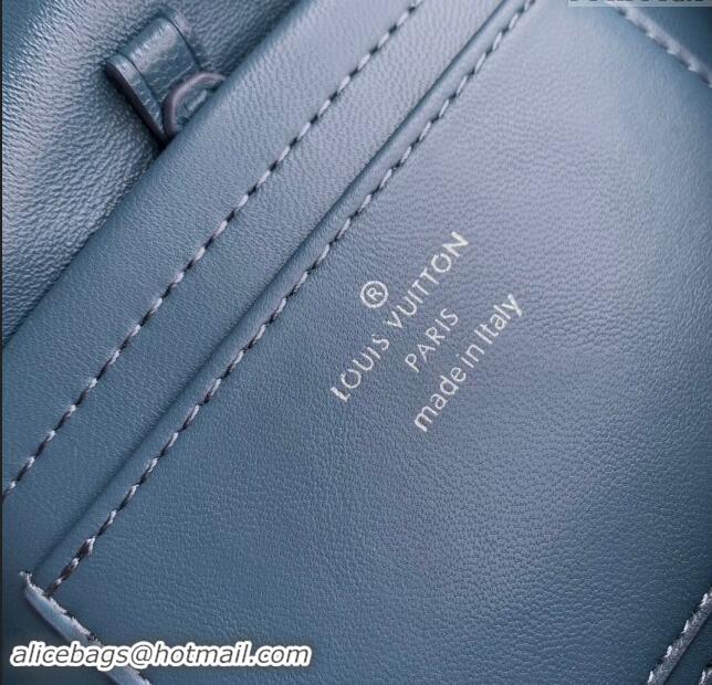 Top Grade Louis Vuitton GO-14 PM Bag in Denim Blue Lambskin Leather M12434 2024