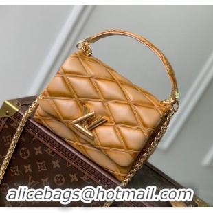 Top Grade Louis Vuitton GO-14 PM Bag in Sand Lambskin Leather M12332 2024