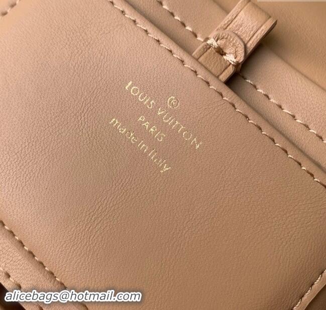 Top Grade Louis Vuitton GO-14 PM Bag in Sand Lambskin Leather M12332 2024