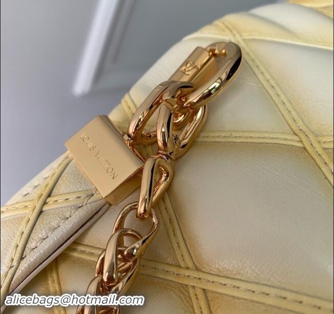 Well Crafted Louis Vuitton GO-14 PM Bag in White Lambskin Leather M12338 2024