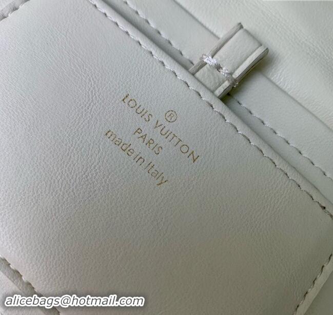 Well Crafted Louis Vuitton GO-14 PM Bag in White Lambskin Leather M12338 2024