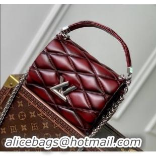 Spot Bulk Louis Vuitton GO-14 PM Bag in Bordeaux Lambskin Leather M12567 2024