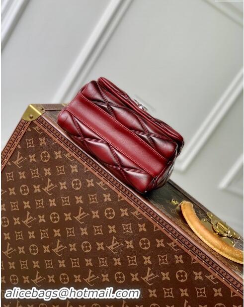 Spot Bulk Louis Vuitton GO-14 PM Bag in Bordeaux Lambskin Leather M12567 2024