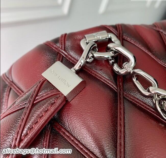 Spot Bulk Louis Vuitton GO-14 PM Bag in Bordeaux Lambskin Leather M12567 2024