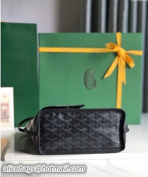 Best Price Goyard Anjou Mini Tote bag with Y Print 020660 Dark Black 2024