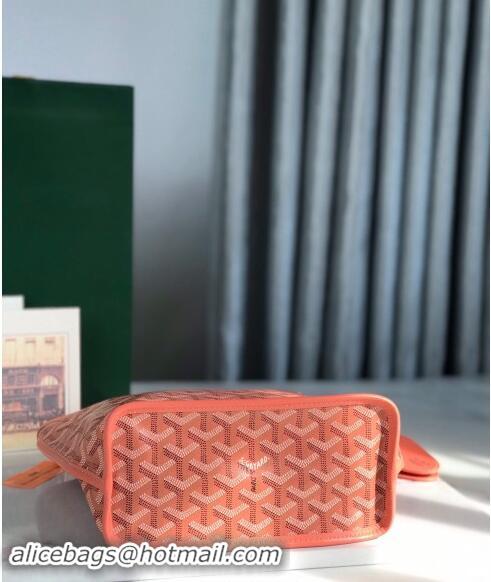 Cheapest Goyard Anjou Mini Tote bag with Y Print 020660 Coral Pink 2024