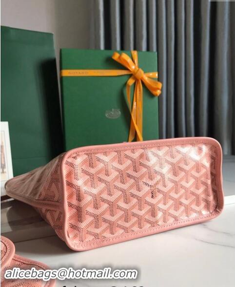 Market Sells Goyard Anjou Mini Tote bag with Y Print 020660 Powder Pink 2024