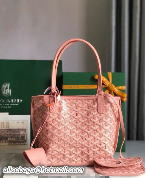 Market Sells Goyard Anjou Mini Tote bag with Y Print 020660 Powder Pink 2024