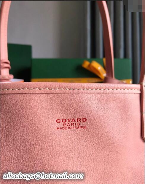 Market Sells Goyard Anjou Mini Tote bag with Y Print 020660 Powder Pink 2024