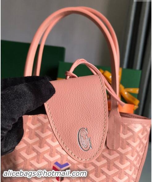 Market Sells Goyard Anjou Mini Tote bag with Y Print 020660 Powder Pink 2024