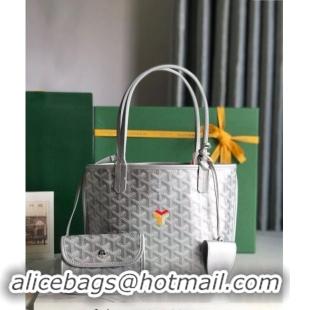 Top Design Goyard Anjou Mini Tote bag with Y Print 020660 Space Silver 2024