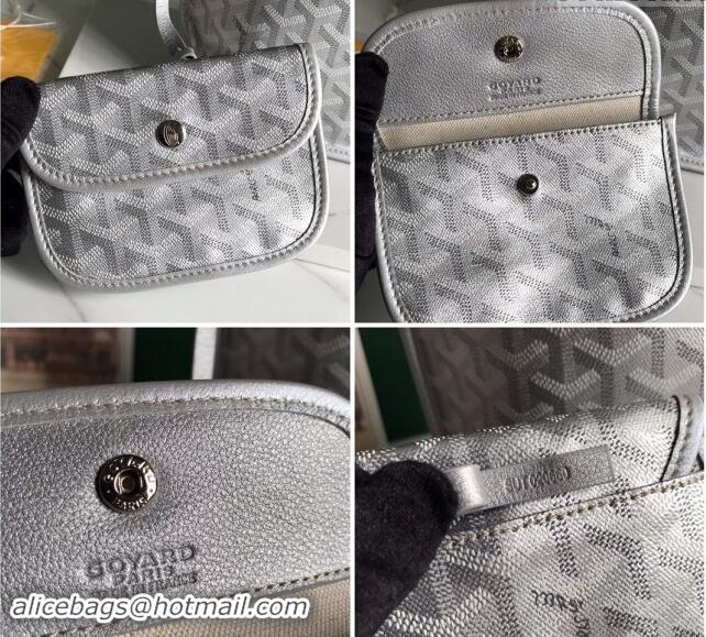 Top Design Goyard Anjou Mini Tote bag with Y Print 020660 Space Silver 2024