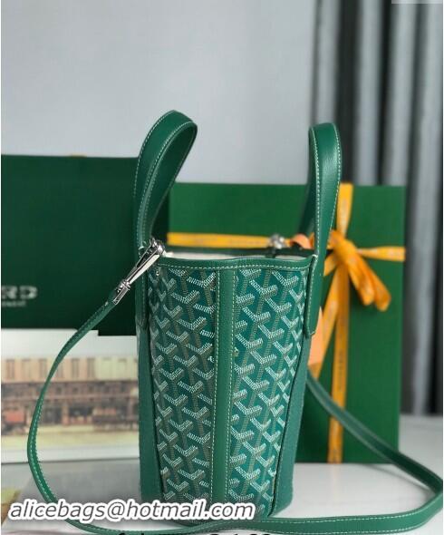 Top Grade Goyard Belharra Tote bag with Heart Print 120230 Green 2024